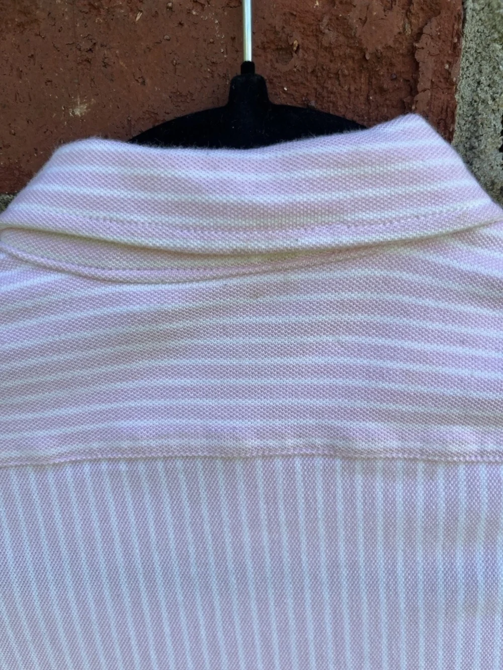 Girls’ Polo Ralph Lauren Drop-Waist Shirt Dress Pink Stripe 6X Good